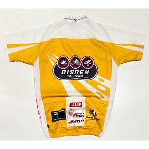 Bergamo Disney Tri-Team Cycling Jersey Adult XXL Yellow Mickey Mouse ESPN ABC